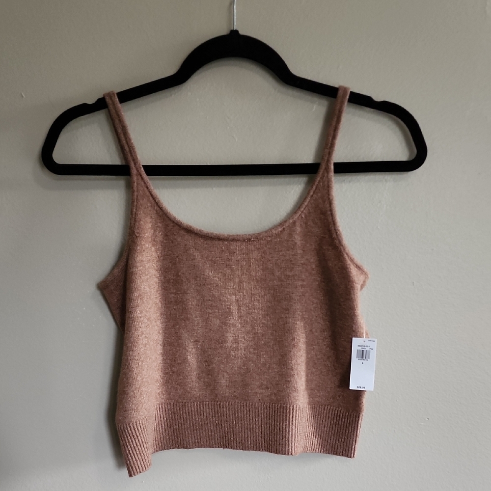 Women's Old Navy Brown Knit Crop Tank Top NWT
